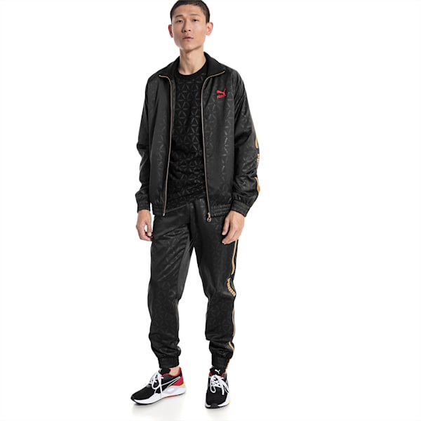 LUXE PACK Track Jacket, Puma Black-AOP, extralarge