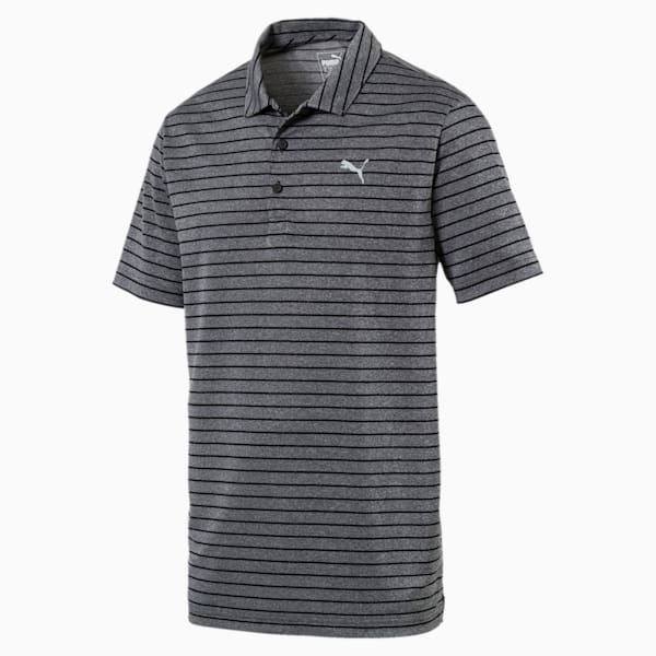 Rotation Men's Striped Polo, Puma Black, extralarge