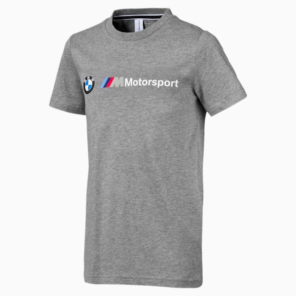 BMW M Motorsport Kids Logo T-Shirt, Medium Gray Heather, extralarge-IND