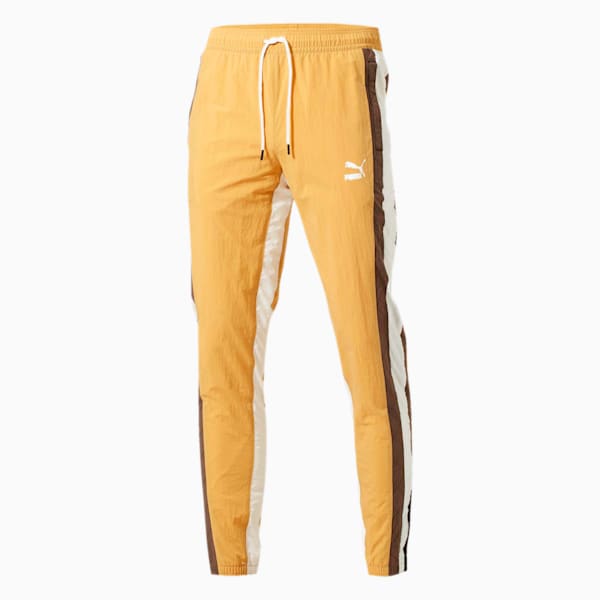 Lux Woven T7 Track Pant, Honey Mustard-Whisper White-Chocolate Brown, extralarge