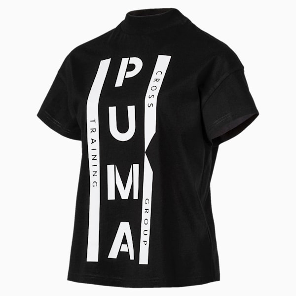 PUMA XTG グラフィック ウィメンズ SS Tシャツ, Cotton Black, extralarge-JPN