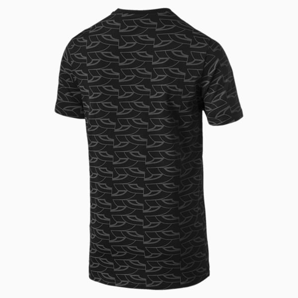 GRAPHIC RETRO SPORTS AOP SS Tシャツ, Cotton Black, extralarge-JPN