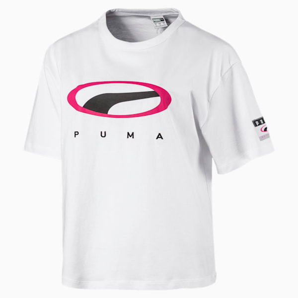 90S RETRO ウィメンズ SS Tシャツ, Puma White, extralarge