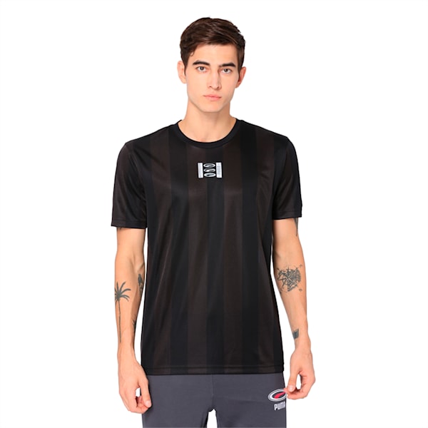 90s Retro Jacquard Tee, Puma Black, extralarge-IND