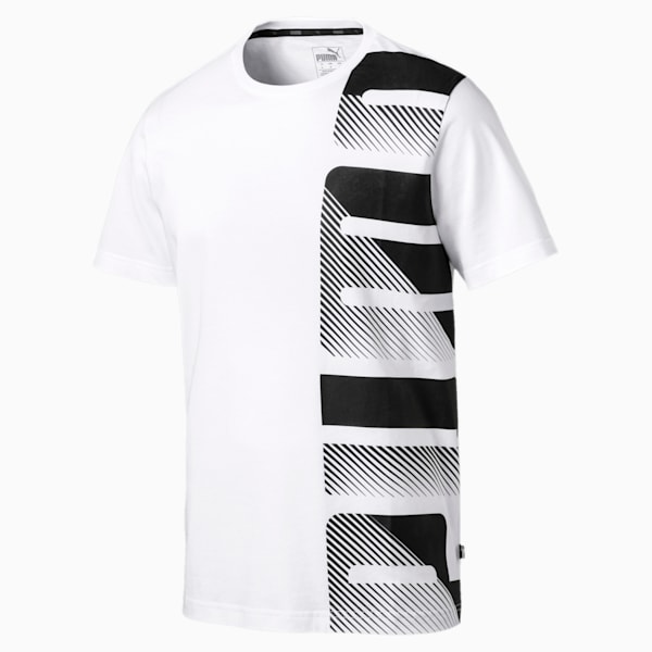 Summer Men's Logo Tee, Puma White, extralarge