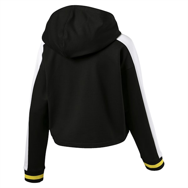 Women's Rebel Reload Cropped Hoodie, Puma Black, extralarge-IND