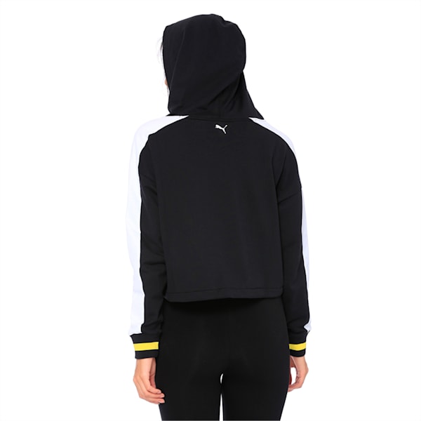 Women's Rebel Reload Cropped Hoodie, Puma Black, extralarge-IND