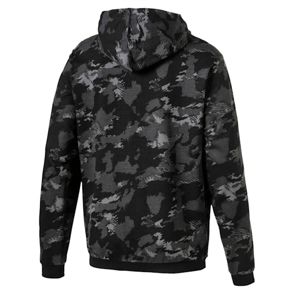 Men's Camouflage Hoodie Jacket, Iron Gate-AOP, extralarge-IND