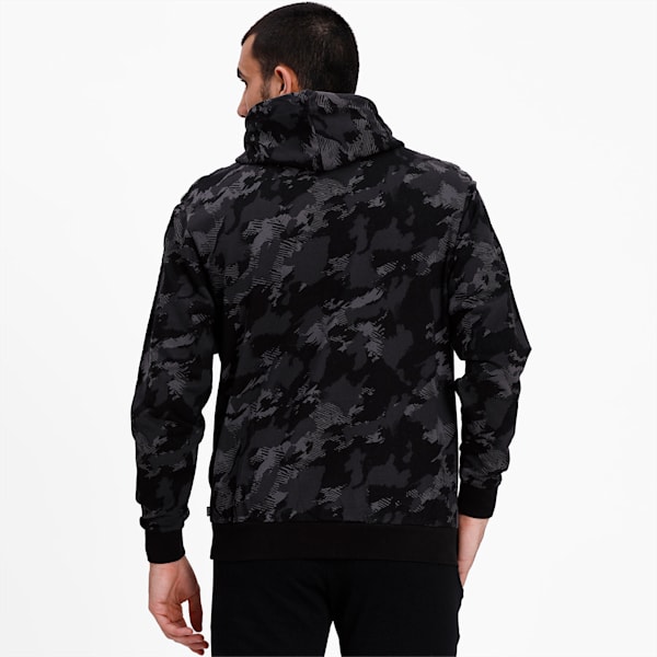 Men's Camouflage Hoodie Jacket, Iron Gate-AOP, extralarge-IND