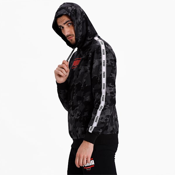 Men's Camouflage Hoodie Jacket, Iron Gate-AOP, extralarge-IND
