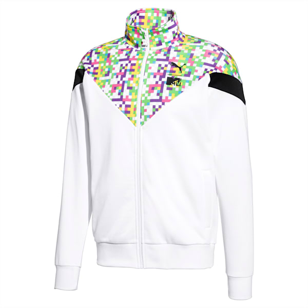 PUMA x MTV MCS Men’s AOP Track Top, Puma White-AOP, extralarge