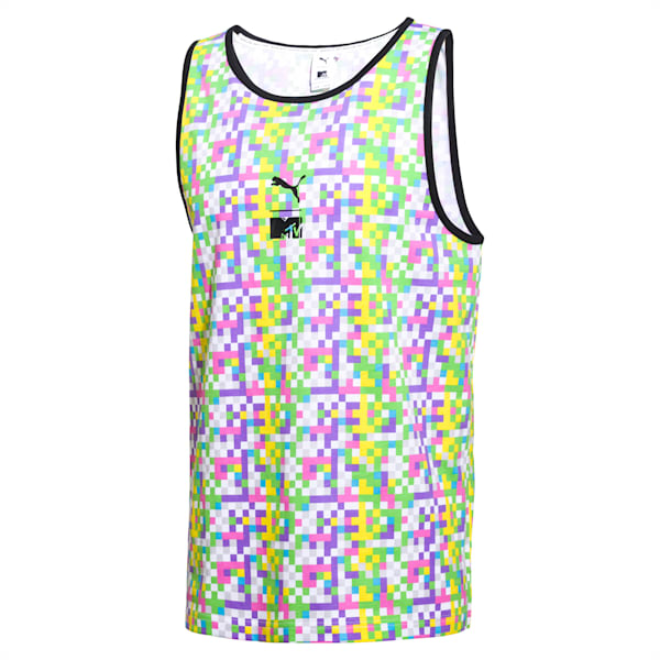 PUMA x MTV MCS Men’s AOP Tank Top, -Puma White AOP, extralarge