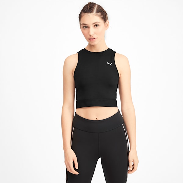 PUMA x SELENA GOMEZ Sleeveless Women's Crop Top, Puma Black-Puma Black, extralarge-IND