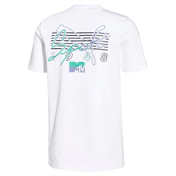 PUMA x MTV Men’s Tee, Puma White, extralarge