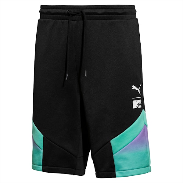 PUMA x MTV MCS Men’s AOP Shorts, Puma Black-AOP, extralarge