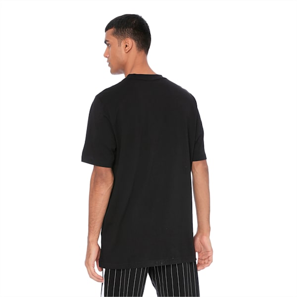 Pinstripe Graphic Tee, Puma Black, extralarge-IND