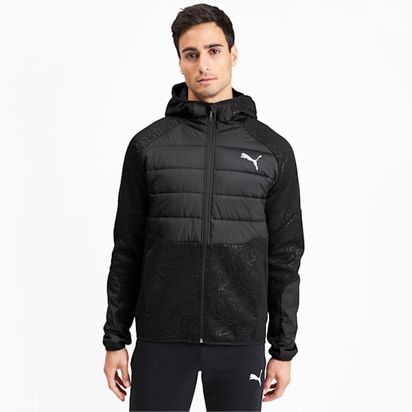 Evostripe Hybrid Style Water Repellent Men's Jacket, Puma Black