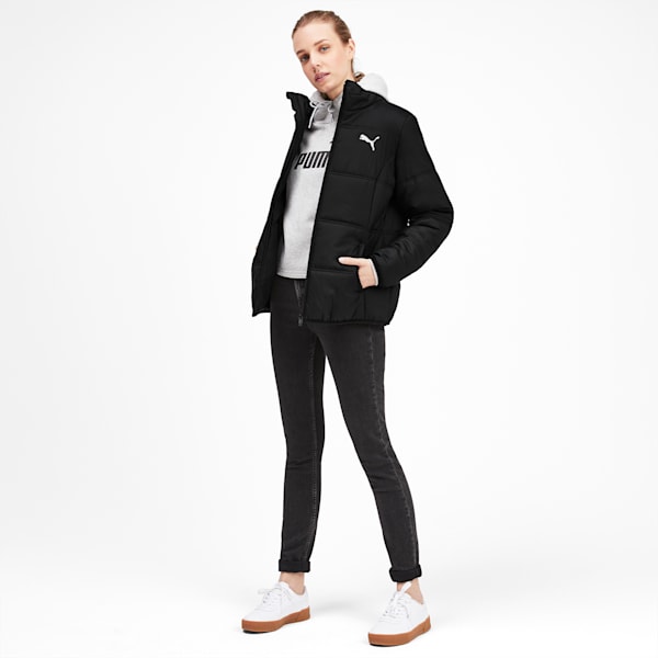Essentials Women's Padded Jacket, Puma Black, extralarge