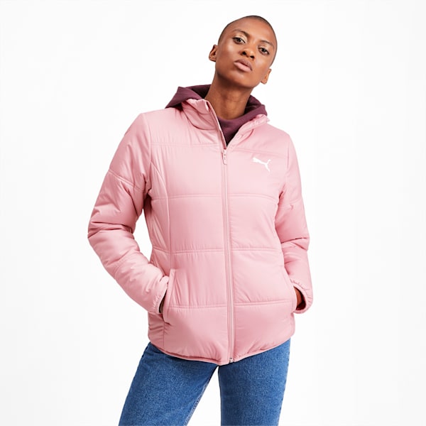 Essentials Women's Padded Jacket, Bridal Rose, extralarge