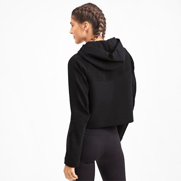 Evostripe Long Sleeve Women's Hoodie, Puma Black, extralarge-IND