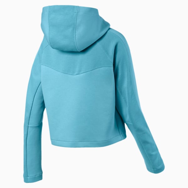 Evostripe Long Sleeve Women's Hoodie, Milky Blue, extralarge-IND