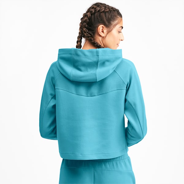 Evostripe Long Sleeve Women's Hoodie, Milky Blue, extralarge-IND