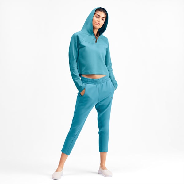 Evostripe Long Sleeve Women's Hoodie, Milky Blue, extralarge-IND