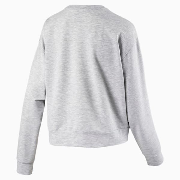 Heather gray crewneck sweatshirt top
