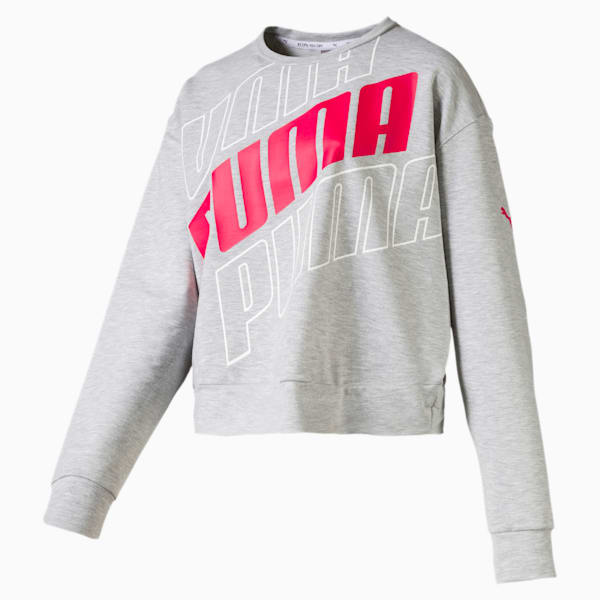 Puma crew neck sweatshirt womens clearance