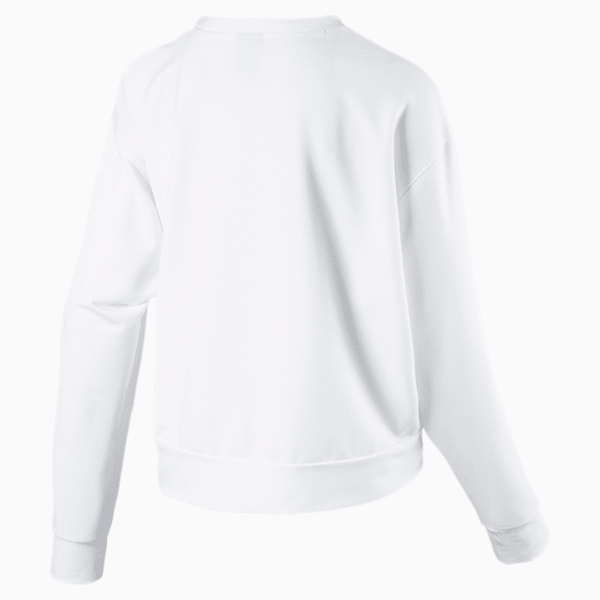 Modern Sports Women's Crewneck Sweatshirt, Puma White, extralarge