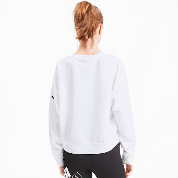 Modern Sports Women's Crewneck Sweatshirt, Puma White, extralarge