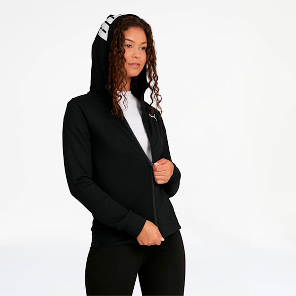 Modern Sports Women s Full Zip Logo Hoodie PUMA
