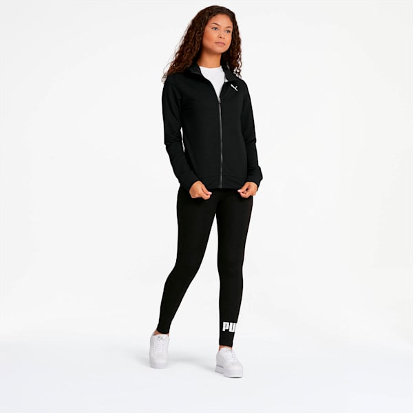 Modern Sports Women's Full Zip Logo Hoodie, Puma Black, extralarge