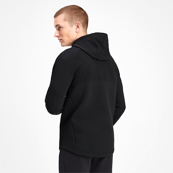 Evostripe Men's Full Zip Hoodie, Puma Black, extralarge