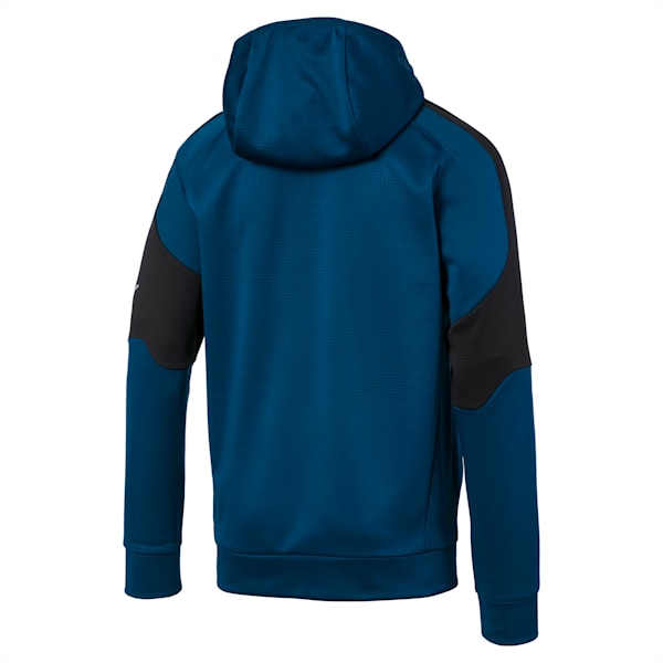 Evostripe Warm Men's Full Zip Hoodie, Gibraltar Sea, extralarge