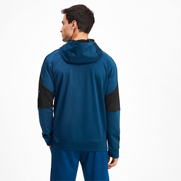 Evostripe Warm Men's Full Zip Hoodie, Gibraltar Sea, extralarge