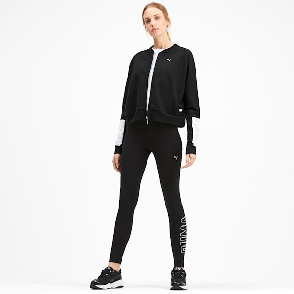 Athletics Women's Bomber Jacket, Puma Black, extralarge-IND