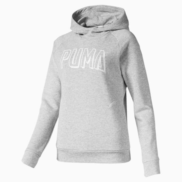 Athletics Women's Hoodie, Light Gray Heather, extralarge