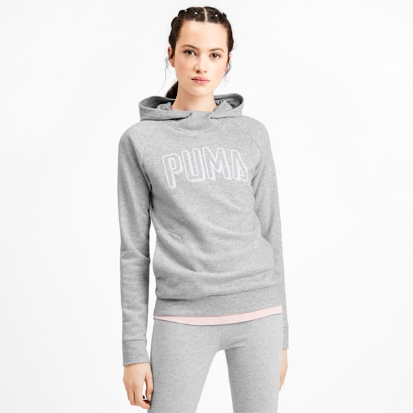 Puma grey hoodie womens new arrivals