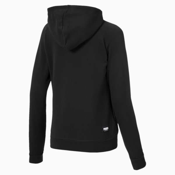 Athletics Women's Full Zip Hoodie, Puma Black, extralarge