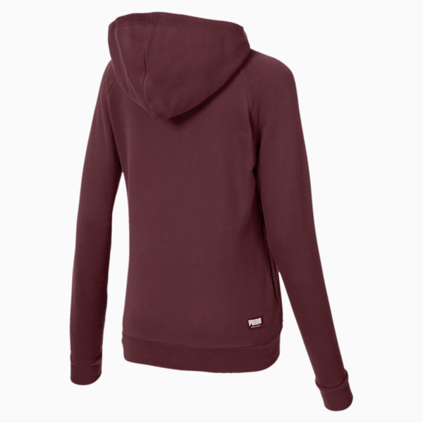 Athletics Women's Full Zip Hoodie, Vineyard Wine, extralarge