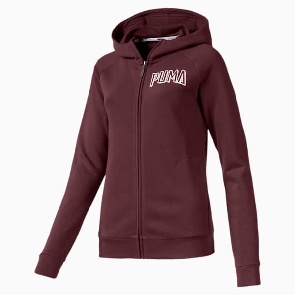Athletics Women's Full Zip Hoodie, Vineyard Wine, extralarge
