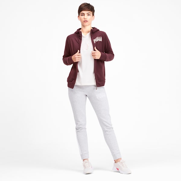 Athletics Women's Full Zip Hoodie, Vineyard Wine, extralarge