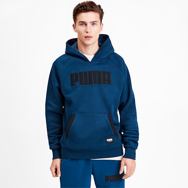 Athletics Men’s Fleece Hoodie, Gibraltar Sea, extralarge