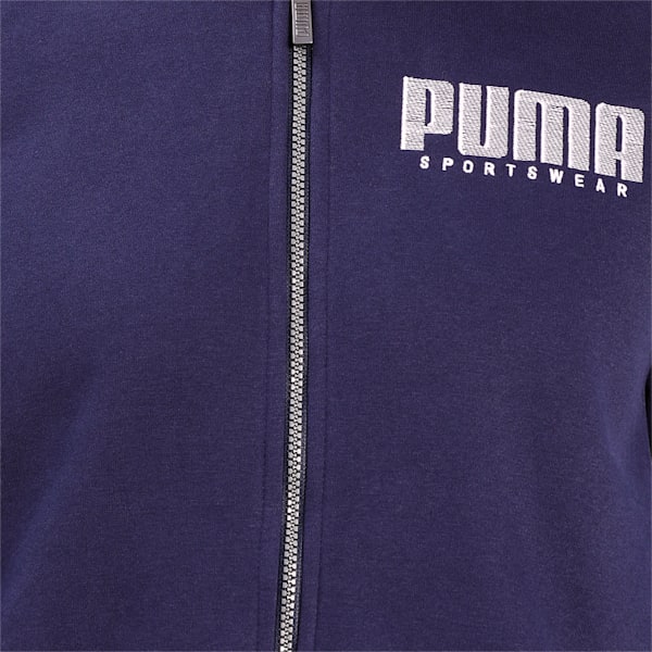 Athletics Long Sleeve Men's Sweat Jacket, Peacoat, extralarge-IND