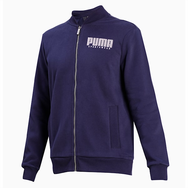 Athletics Long Sleeve Men's Sweat Jacket, Peacoat, extralarge-IND