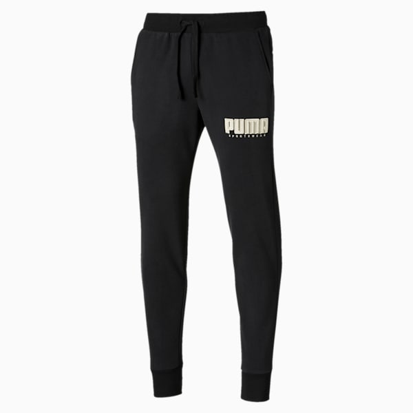 Athletics Men's Fleece Pants, Puma Black, extralarge