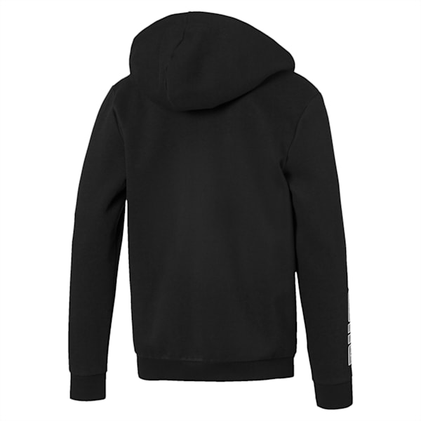 Full Zipp Men's Fleece Hoodie, Puma Black, extralarge-IND