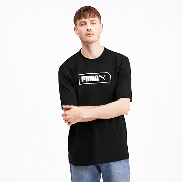 NU-TILITY Graphic Men's Tee, Puma Black, extralarge-IND