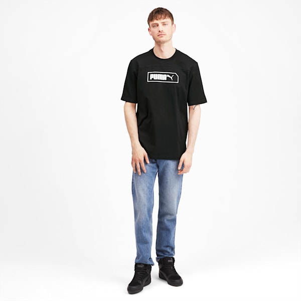 NU-TILITY Graphic Men's Tee, Puma Black, extralarge-IND